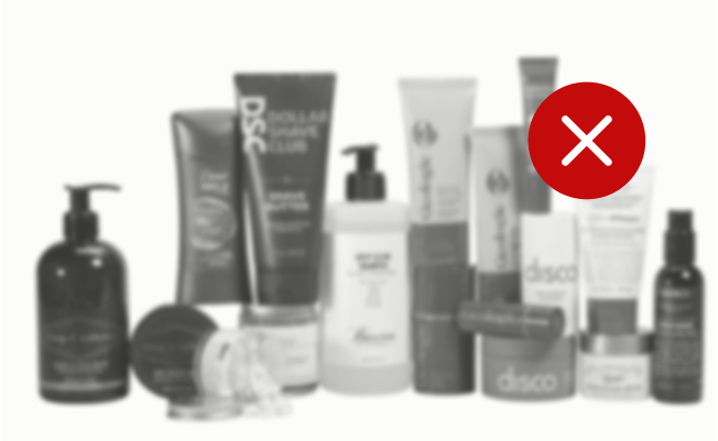 Various skincare products